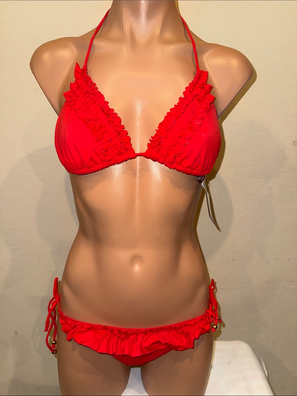 NWT Guess tie side bikini set size S